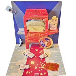 Popcorn Machine Pop Up Greeting Card 3D Birthday Movie Treasures Up With Paper
